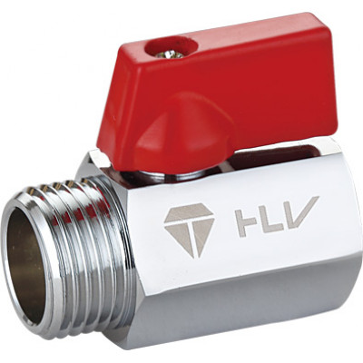 Кран шаровой MINI HLV редуцированный внут-наруж резьба для подключения сантехнических приборов 1/2" ( HLV-106331.N.01 )