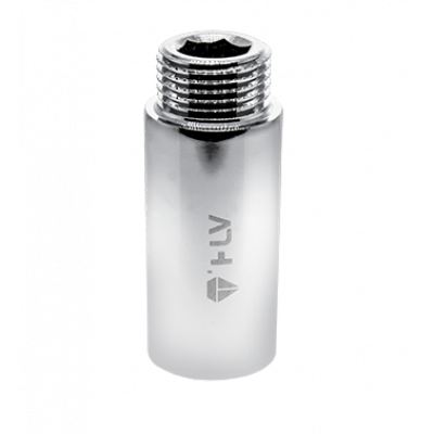 удлинитель хромированный (внутренняя- наружная резьба) HLV 1/2" x 10 ( HLV-110198Cr.N.01 )