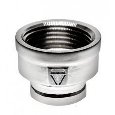 Муфта переходная хромированная HLV (внутренняя резьба) 1" x 1/2" ( HLV-110240Сr.N.02 )