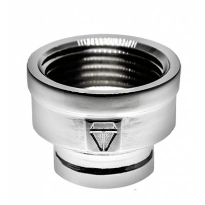 Муфта переходная хромированная HLV (внутренняя резьба) 1" x 1/2" ( HLV-110240Сr.N.02 )