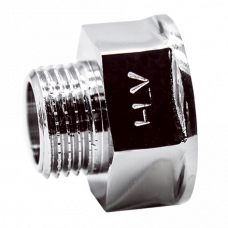 Переходник хромированный HLV (внутренняя-наружная резьба) 1" x 1/2" ( HLV-110592 Cr.N.03 )