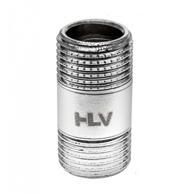 Сгон хромированный HLV (наружная резьба) 1/2" x 40 mm ( HLV-110653Cr.N.01 )