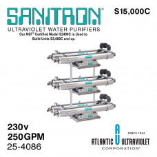 Atlantic SANITRON S15000C УФ система Q=42м³/ч при 40 мДж/см², P=840Вт Atlantic SANITRON S15000C УФ система Q=42м³/ч при 40 мДж/см², P=840Вт