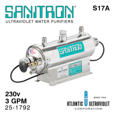 Atlantic SANITRON S14 УФ система Q=0,33м³/ч при 40 мДж/см², P=10Вт