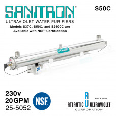 Atlantic SANITRON S50C УФ система Q=3,33м³/ч при 40 мДж/см², P=65Вт Atlantic SANITRON S50C УФ система Q=3,33м³/ч при 40 мДж/см², P=65Вт