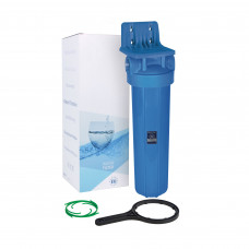 AquaFilter BB20" резьба 1" усиленный натрубный корпус фильтра типа "Big Blue", Воздушный клапан, кронштейн, ключ