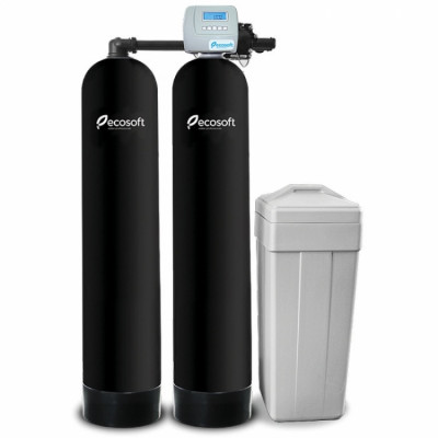Умягчитель Ecosoft FU1054CETwin фильтр непрерывного Q=2м³/ч (H<1,5meq/l), Q=1,2м³/ч (H<0,2meq/l), V=37л
