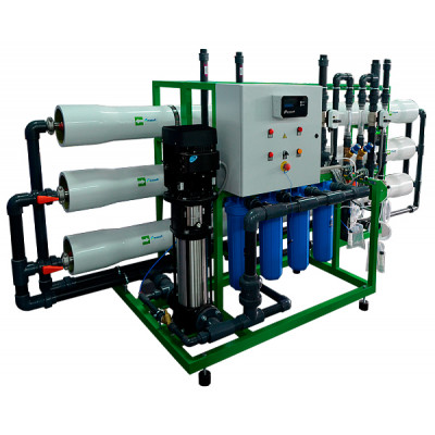 Ecosoft МО-9 система обратного осмоса конфигурация 9:80x40 Q=9м³/ч; P=400v/7,5КВт