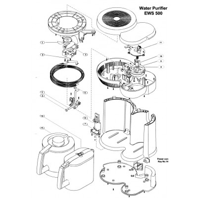 Ecowater Support Contact housing distiller body (No longer available) ( 7258573 )