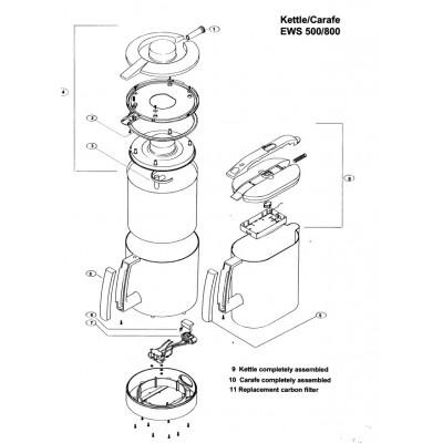 Ecowater Steam connector lid kettle distiller ( 7254799 )