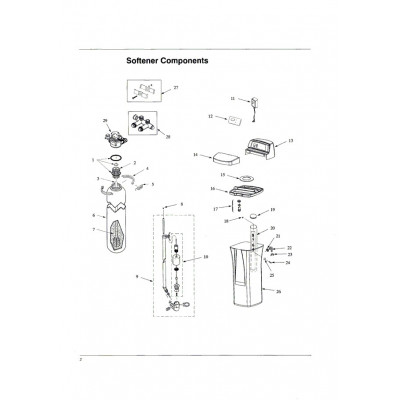 Ecowater Top cover & Face plate ASM L17 ( 7267108 )