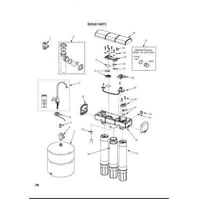Ecowater Automatic shut-off cover ( 7273345 )