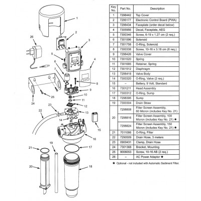 Ecowater BRACKET SEDIMENT ( 7301368 )
