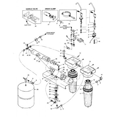 Ecowater BATTERY HOLDER 4 AA SIZE ( 7115822 )
