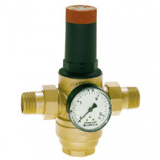 Honeywell D06FH-3/4B Регулятор давления со сбалансированным седлом и встроенным фильтром (размер ячейки 0.16 мм), DN20. PN25. Tmax 70 °C. Диапазон настроек 1.5-12.0 бар, присоединение - наружная резьба