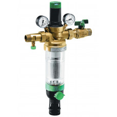 Honeywell HS10S-1/2AA Устройство водоснабжения для холодной воды (со встроенной редукционной вставкой и обратным клапаном), технология двойного вращения, размер ячейки 100 мкм, 1/2