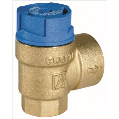 Honeywell SM110-3/4A3.0 Предохранительный клапан PN16. Tmax 120 °С, давление открытия 3.0 бар. Для систем мощностью до 100 кВт, вход – Rp3/4