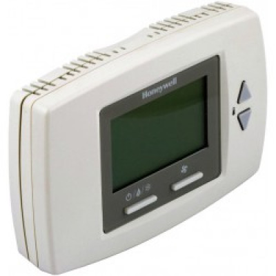 Honeywell T6590A1000 Электронный термостат для фэн-койлов с жидкокристаллическим дисплеем, 10…32 °C, P+I, 6(3)A, 230В. 2-х трубный фен-койл, Нагрев + охлаждение, ручной переключатель (on/off), Переключатель скорости вентилятора (off/1/2/3), ручной переклю