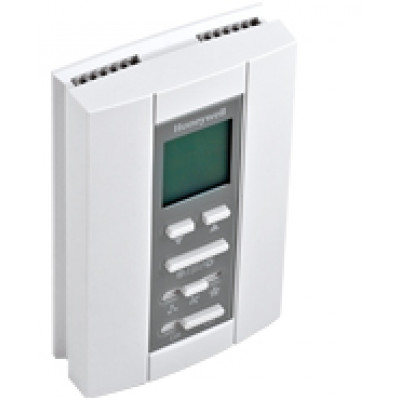 Honeywell T6812A1000 Электронный термостат для фэн-койлов с жидкокристаллическим дисплеем, 10…32 °C, P+I, 6(3)A, 230В. 2-х трубный фен-койл, Нагрев + охлаждение, ручной переключатель (on/off), Переключатель скорости вентилятора (off/1/2/3), ручной переклю