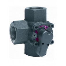 Honeywell DRR25-10 3-х ходовой вращающийся клапан PN10, красная бронза, наружная резьба, DN25, 1 1/2