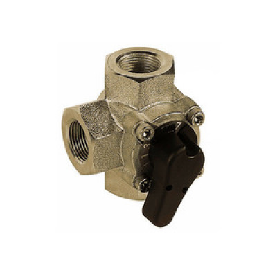 Honeywell V5433A1049 3-х ходовой вращающийся клапан PN6, компакт, серый чугун, DN25, Kvs 10 м3/ч, 2…110 °C. внутренняя резьба