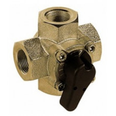 Honeywell V5442A1022 4-х ходовой вращающийся клапан, компакт, серый чугун, DN20, Kvs 4 м3/ч, 2…110 °C. PN6