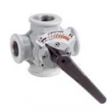 Honeywell V5433G1012 3-х ходовой вращающийся клапан к системам водоснабжения, компакт, хромированный, внутренняя резьба, DN20, Kvs 4, 2 м3/ч, 2…110 °C. PN6