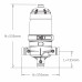 Jimten X-357 2" (097817) 130мкм дисковый фильтр ручной пласт. хом., короткий. Расход: 15м³/час