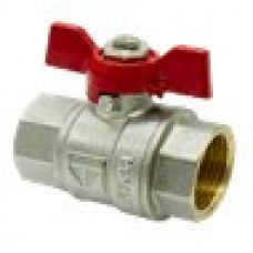 HLV Butterfly Brass Ball Valve FxF HLV-Optima/ Кран шаровой HLV-Optima (ручка-бабочка) внут-внут резьба 1/2"