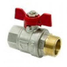 HLV Butterfly Brass Ball Valve FxM HLV-Optima/ Кран шаровой HLV-Optima (ручка-бабочка) внут-наруж резьба 1/2"