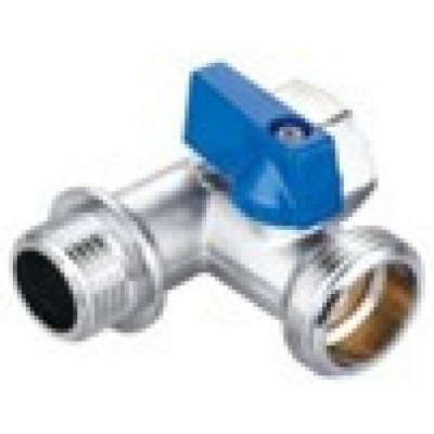 Calpeda Sanitary 3-way Brass Valve (cadmium plated) HLV/ Кран-тройник HLV для подключения сантехнических приборов (кадмированный) 1/2" x 3/4" x 1/2"