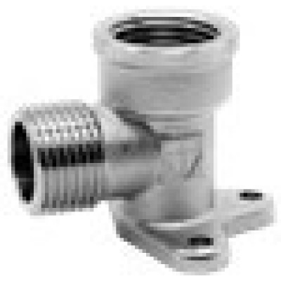 HLV Angle Fitting with Support FxM HLV/ Угольник с креплением (водорозетка), внутр.-наружн. резьба 1/2" 